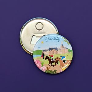 Décapsuleur imaginé pour l'office de tourisme Chantilly-Senlis